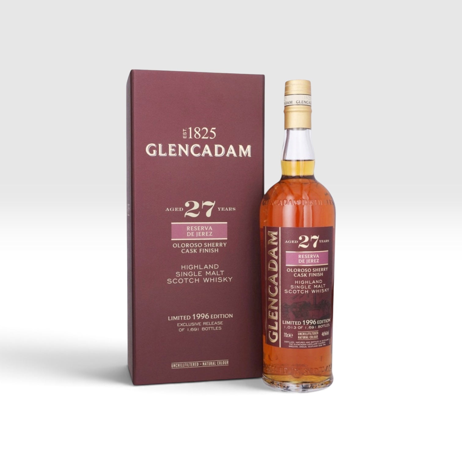 Glencadam 1996 27 Year Old Reserva de Jerez Oloroso Sherry Cask Finish | 46% | 70cl | 1,691 Bottles