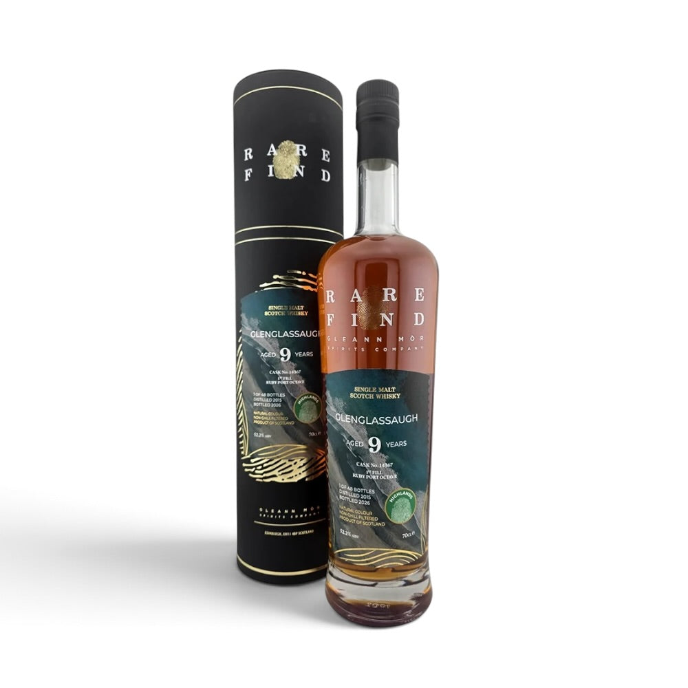Glenglassaugh 9 Year Old 1st Fill Ruby Port Octave | Rare Find | Cask #14367 | 52.2% | 70cl | 48 Bottles