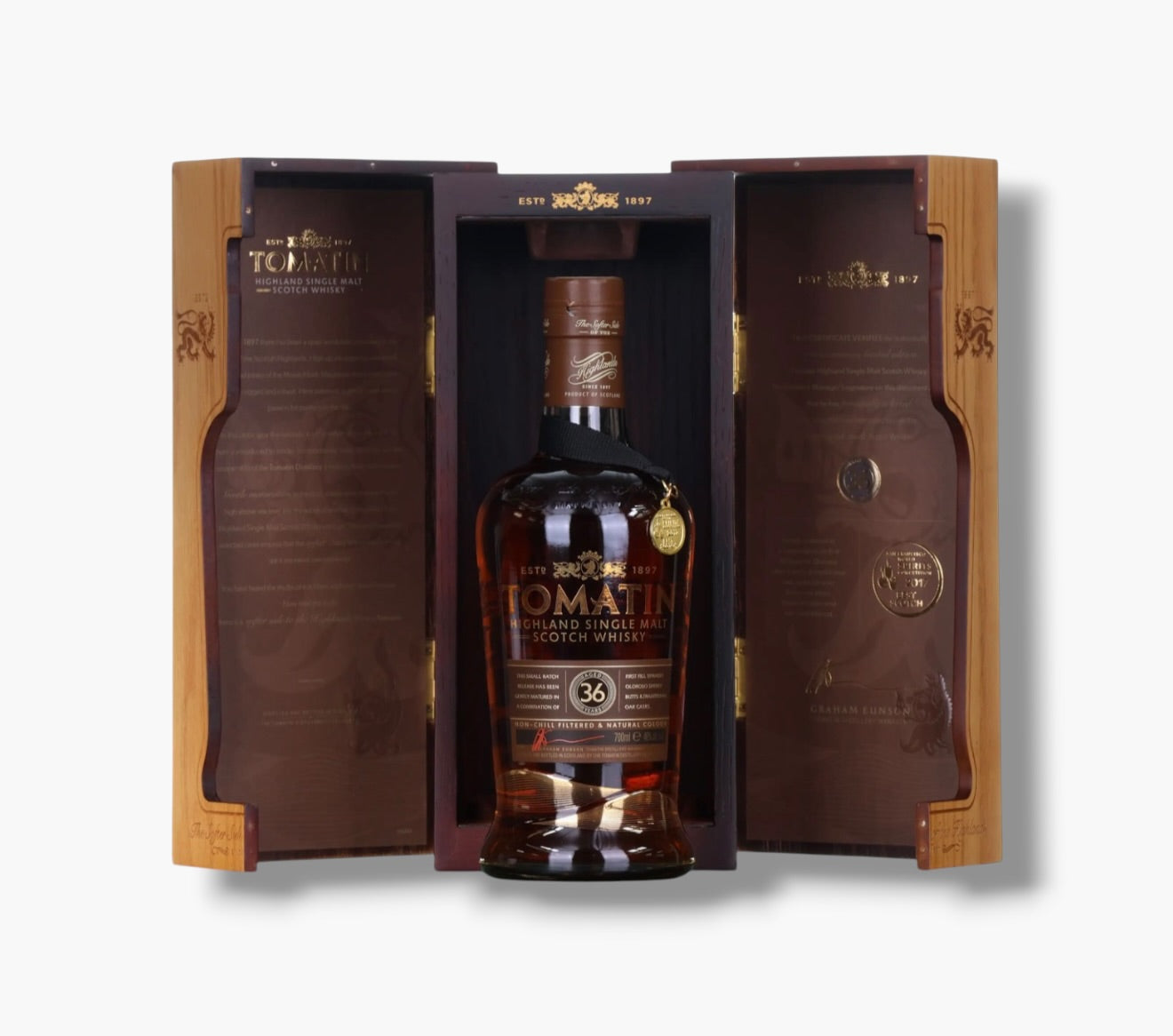 Tomatin 36 Year Old | 46% | 70cl | Double Gold SFWSC 2023 Best in Show | Highland Single Malt
