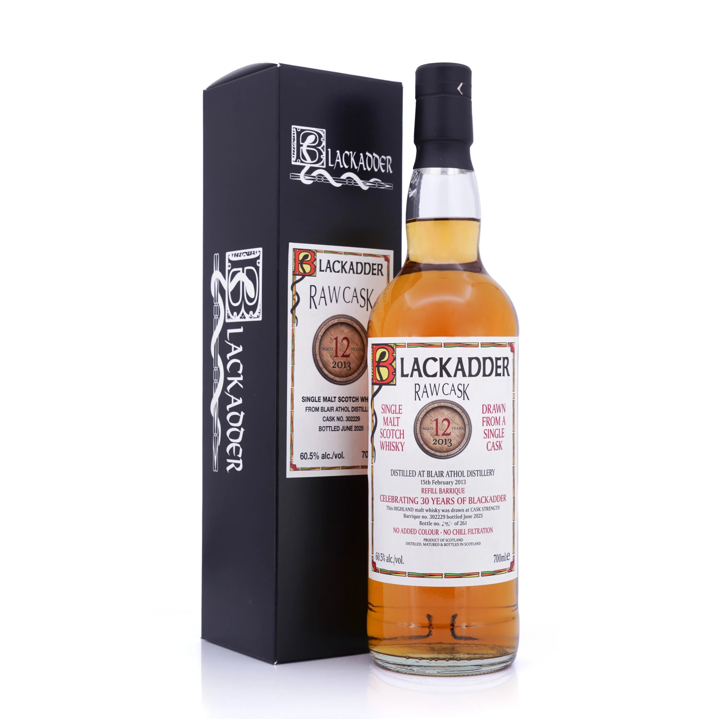 ‘Blackadder’ Blair Athol 12 Year Old 2013-2025 Refill Barrique #302229 Raw Cask