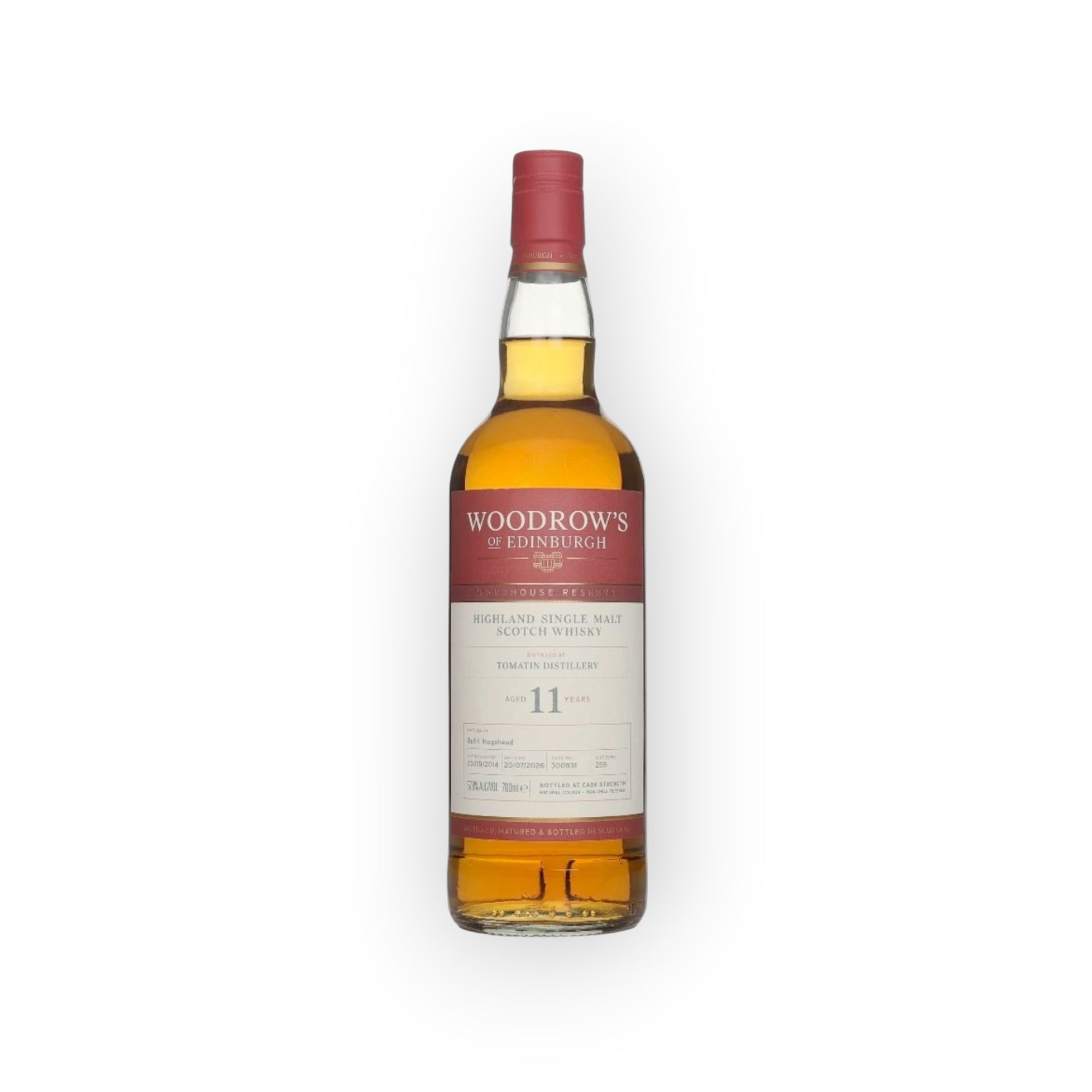Woodrow's of Edinburgh Tomatin 11 Year Old 2014 | 57.8% | 70cl | 259 Bottles | Highland Single Malt