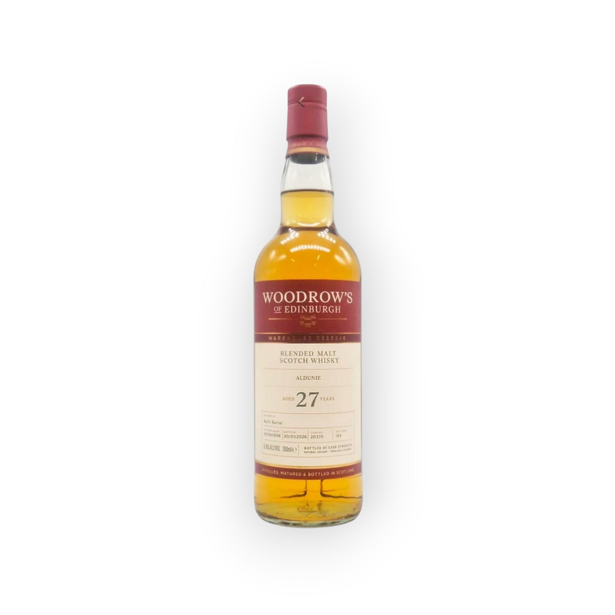 Woodrow's of Edinburgh Aldunie 27 Year Old 1998 | 51.8% | 70cl | 163 Bottles | Speyside Blended Malt