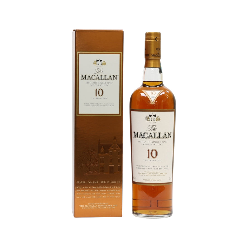 Macallan 10 Year Old Single Malt Whisky Sherry Oak 2000s