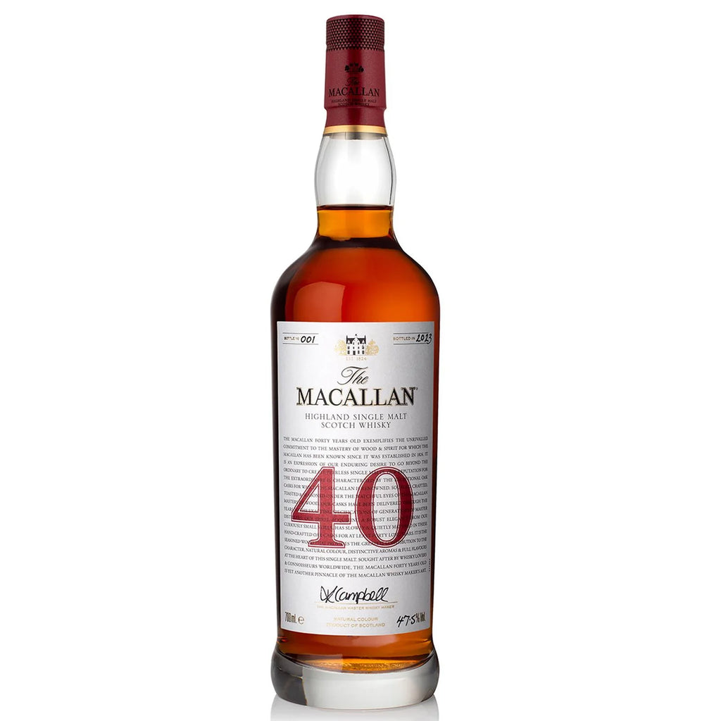 Macallan Red Collection 40 Year Old Whisky
