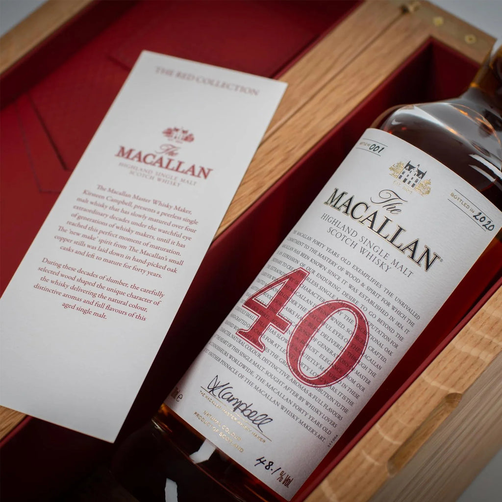 Macallan Red Collection 40 Year Old Whisky
