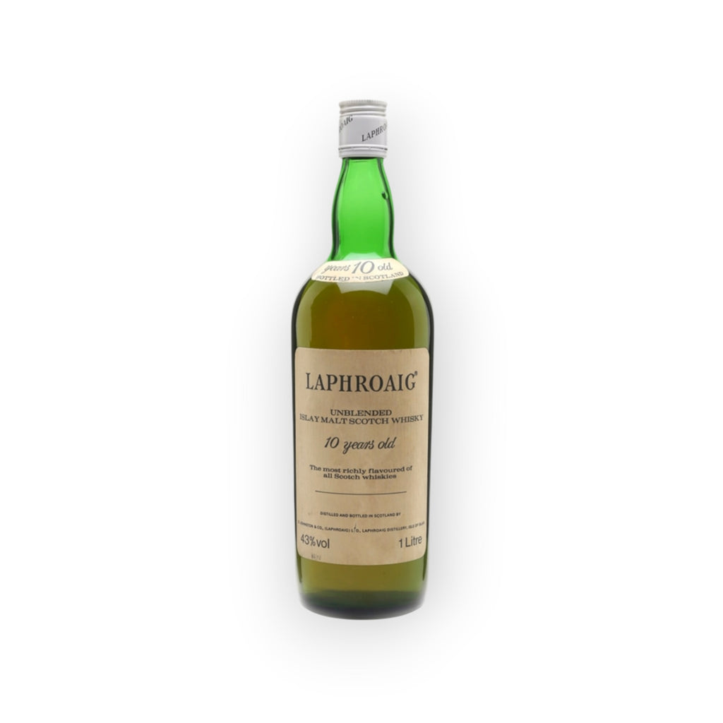 Laphroaig 10 Year Old 1980s Unblended | 43% | 100cl (1 Litre) | Islay Single Malt