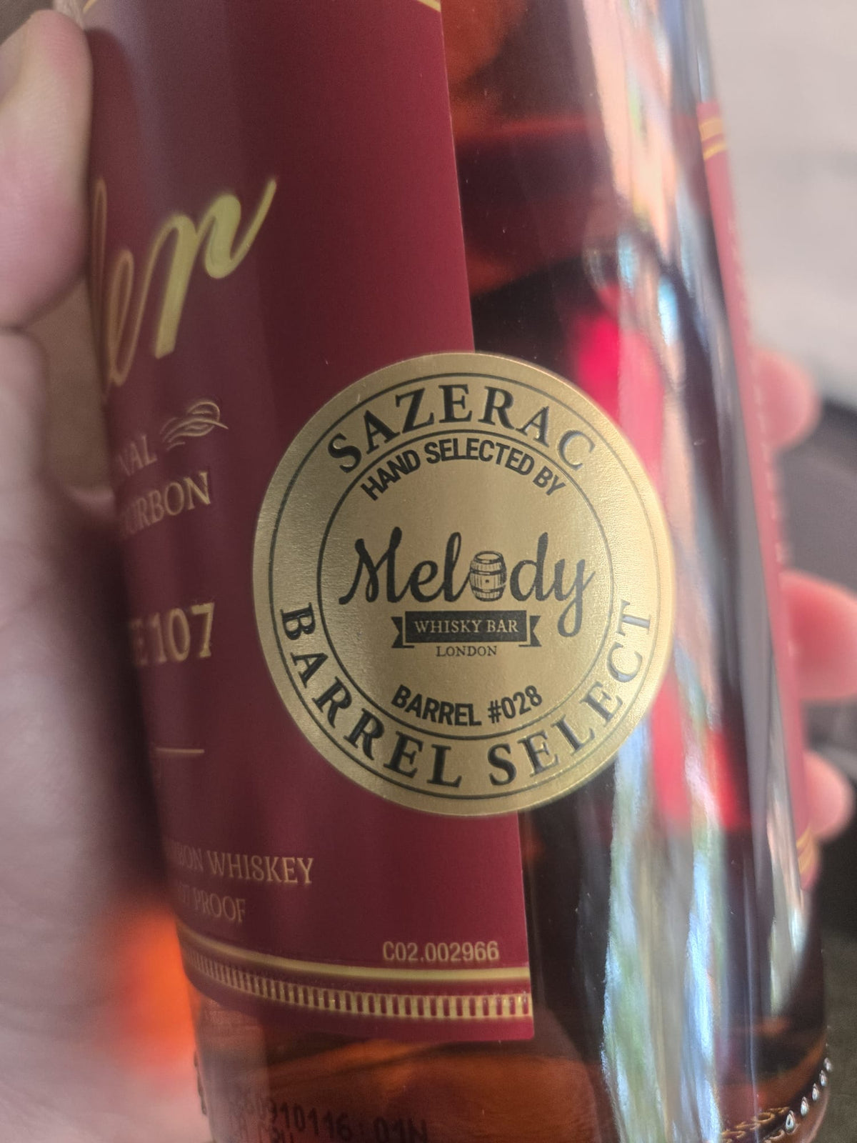 Weller Antique 107 Single Barrel #28 | Whiskys.co.uk x Melody Whisky Bar | 53.5% | 75cl