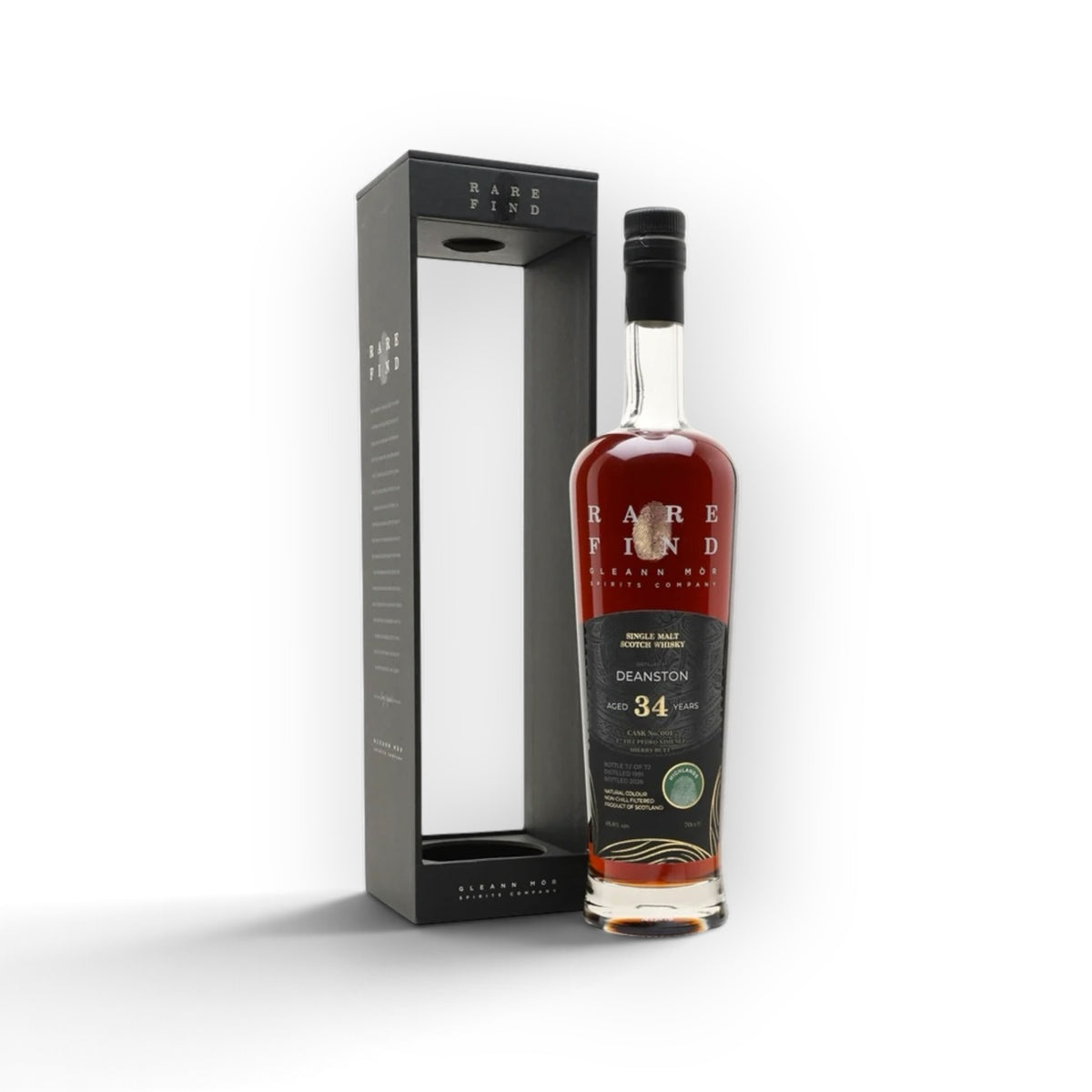 Deanston 1991 34 Year Old | Rare Find The Long Game | 2nd Fill PX Sherry Butt 001 | 48.8% | 70cl | 72 Bottles | Highland