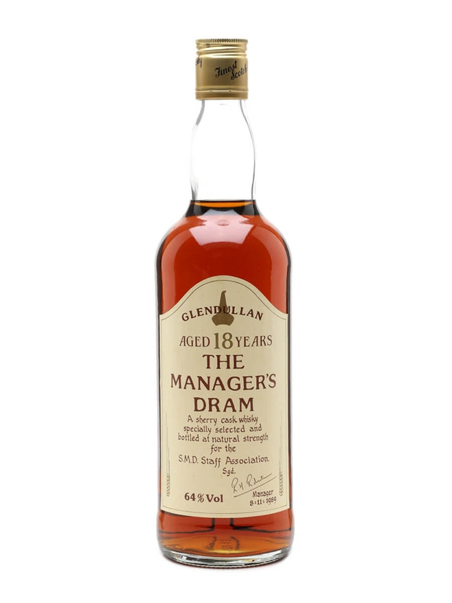 Glendullan 18 Year Old Manager's Dram 1989 | Sherry Cask | 64% | 75cl | S.M.D. Staff Association