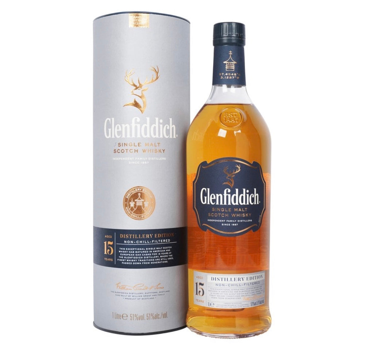 Glenfiddich 15 Year Old Distillery Edition | 51% | 1 Litre | Non-Chill-Filtered | Speyside Single Malt