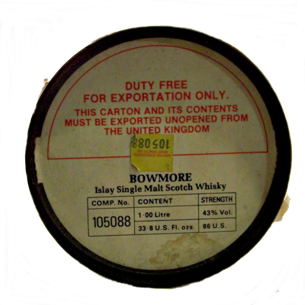 Bowmore 12 1980's UK Export