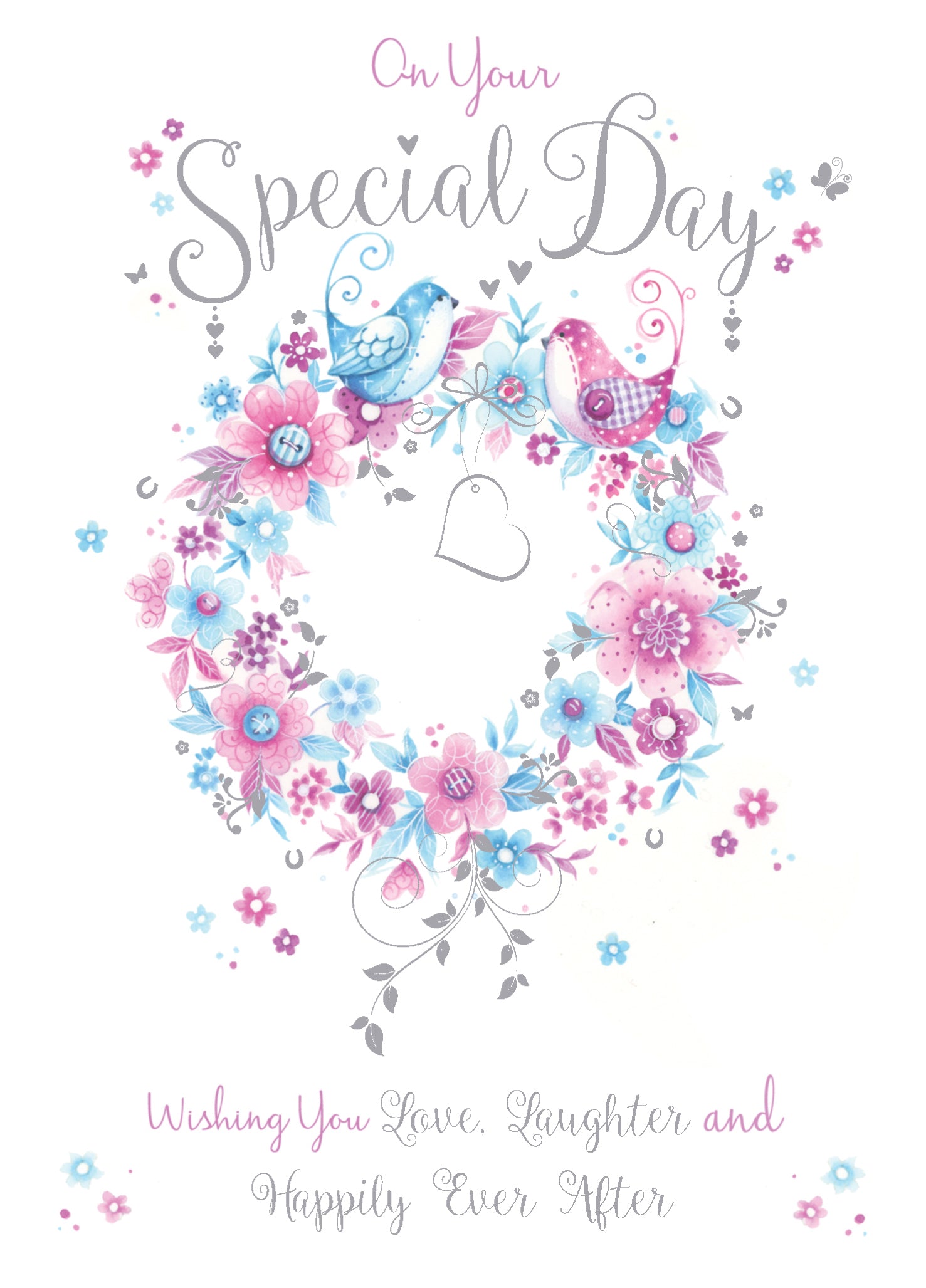 Girl's Birds Birthday Card