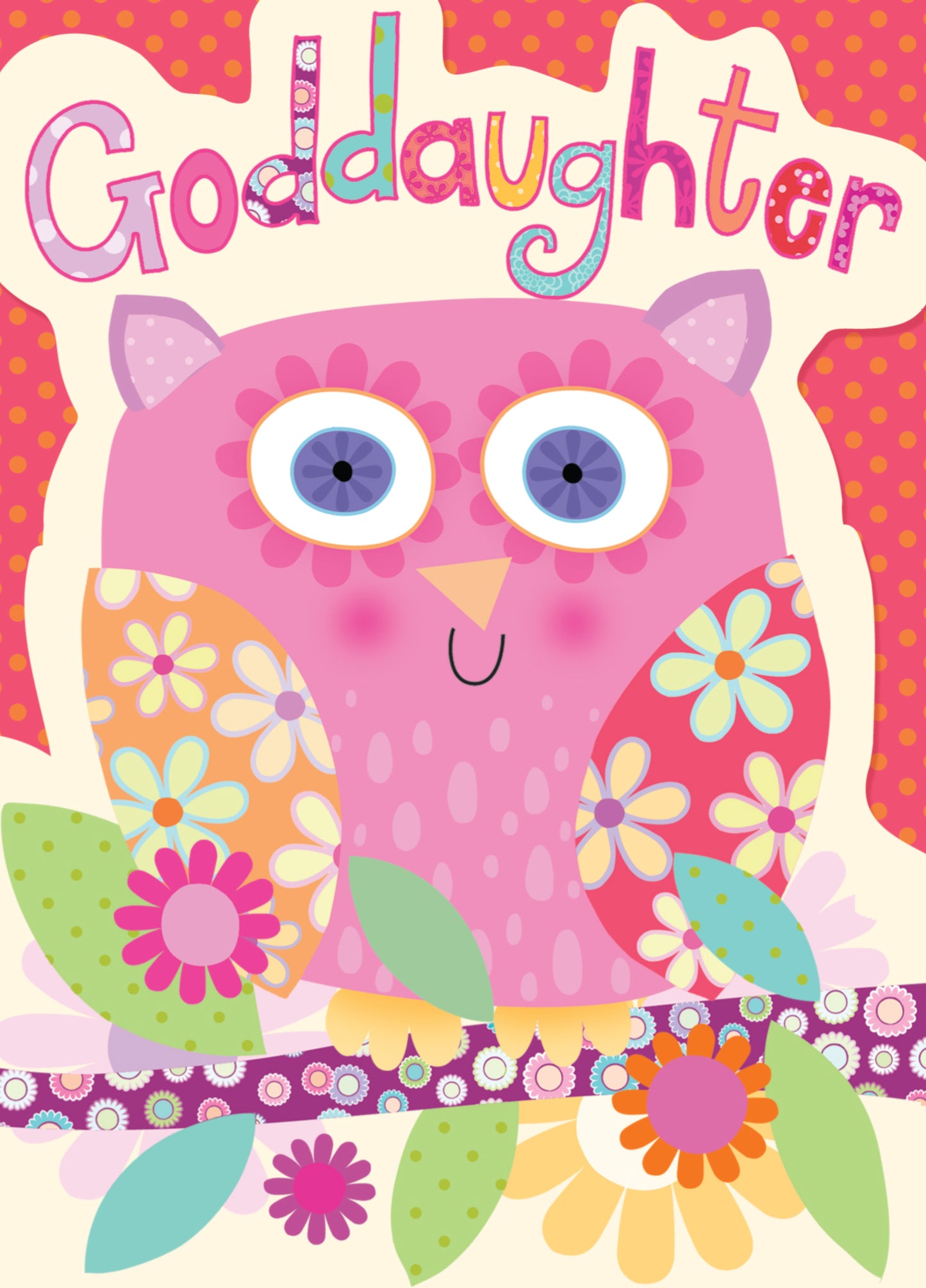 Granddaughter Cute Owl Birthday Card