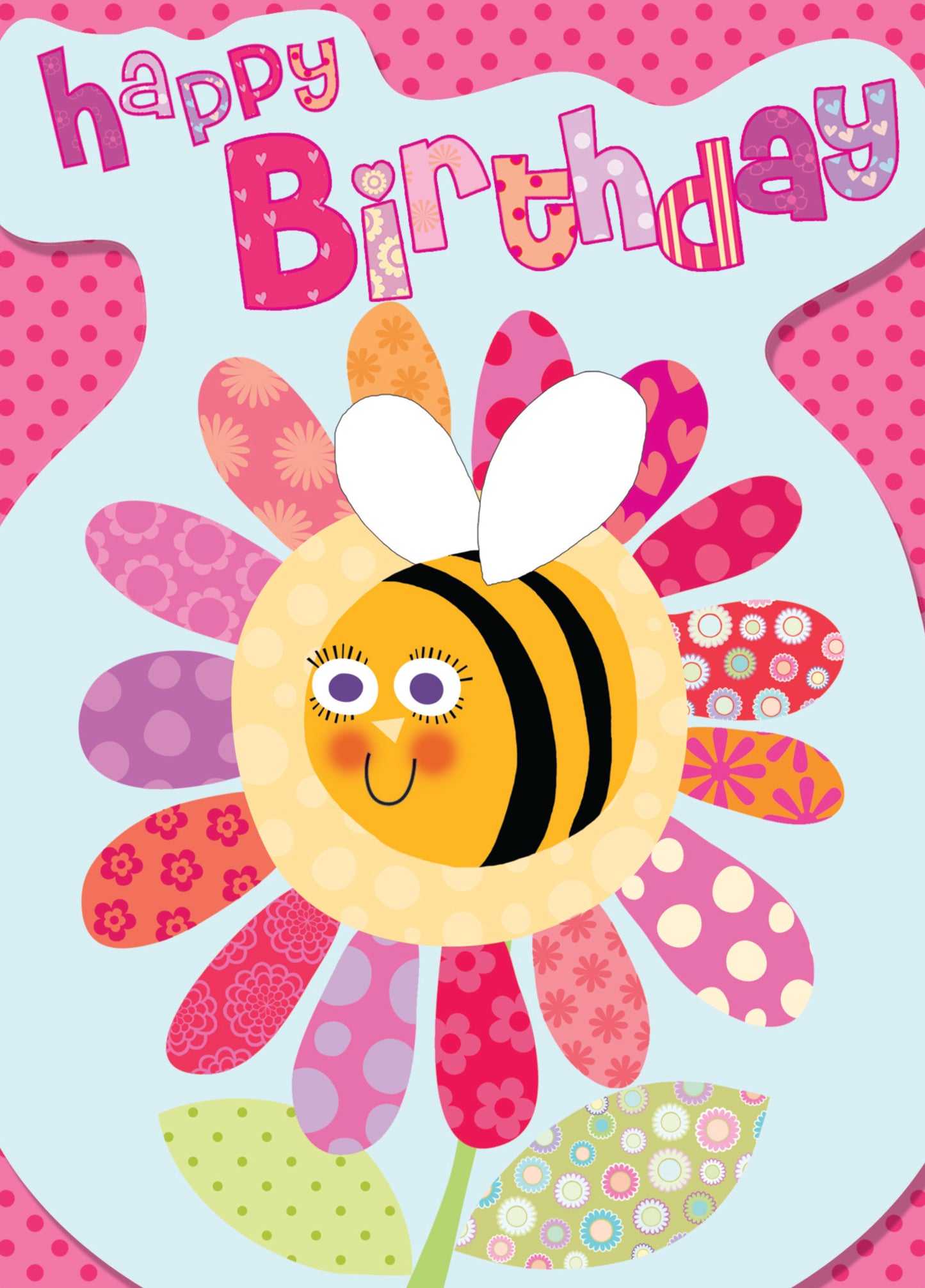 Girl's Cute Bee Birthday Card