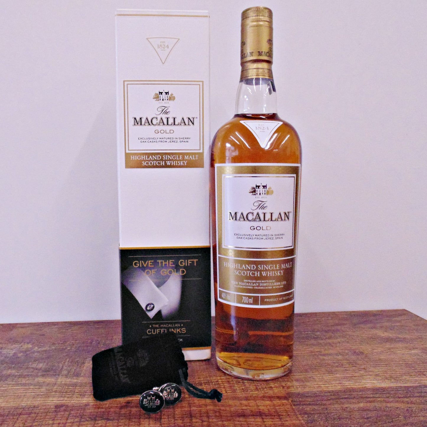 Macallan Gold  w/ Cufflinks