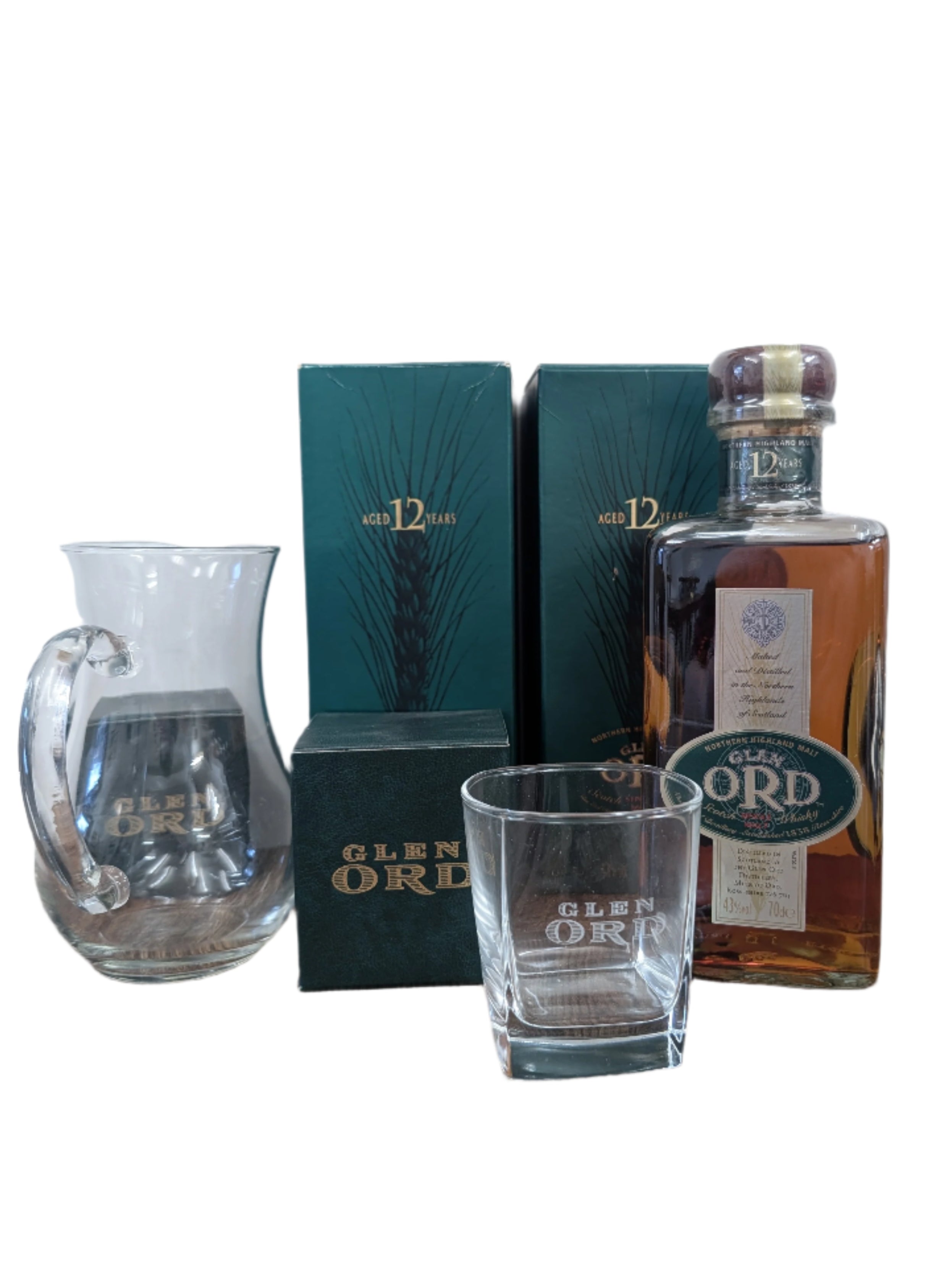 Glen Ord 12 Year Old x2, Glen Ord Glasses x2 & Water Jug Set