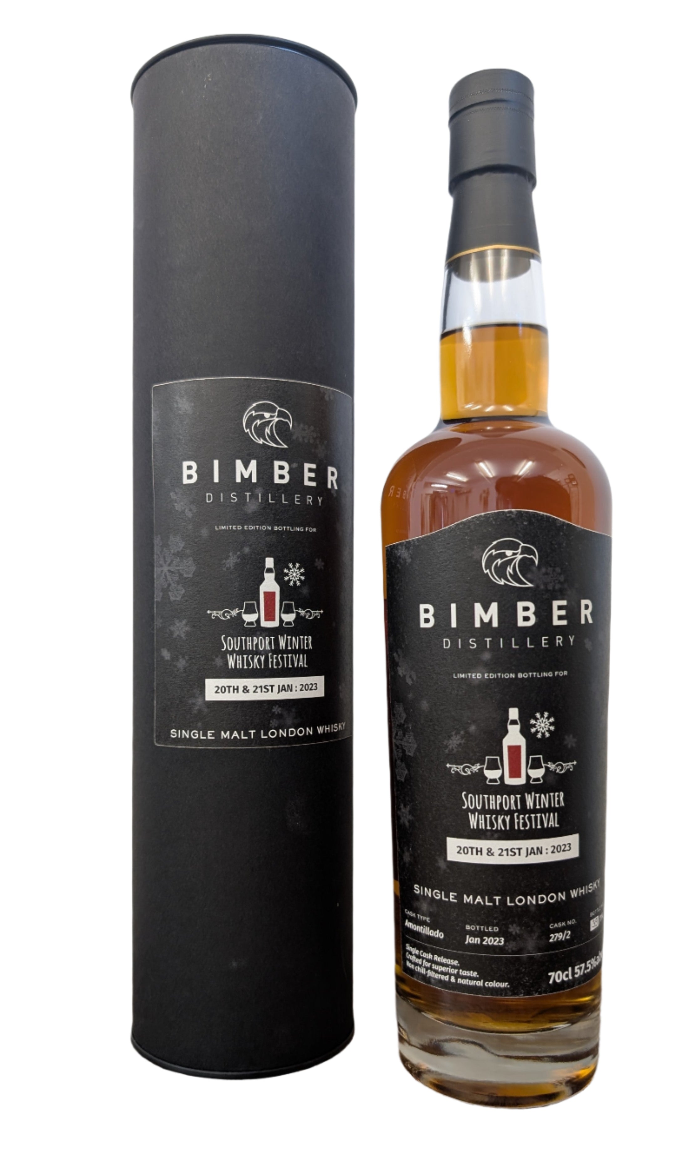 Bimber 2023 Southport Whisky Festival Special Amontillado Cask Bottle No. 39 of 114
