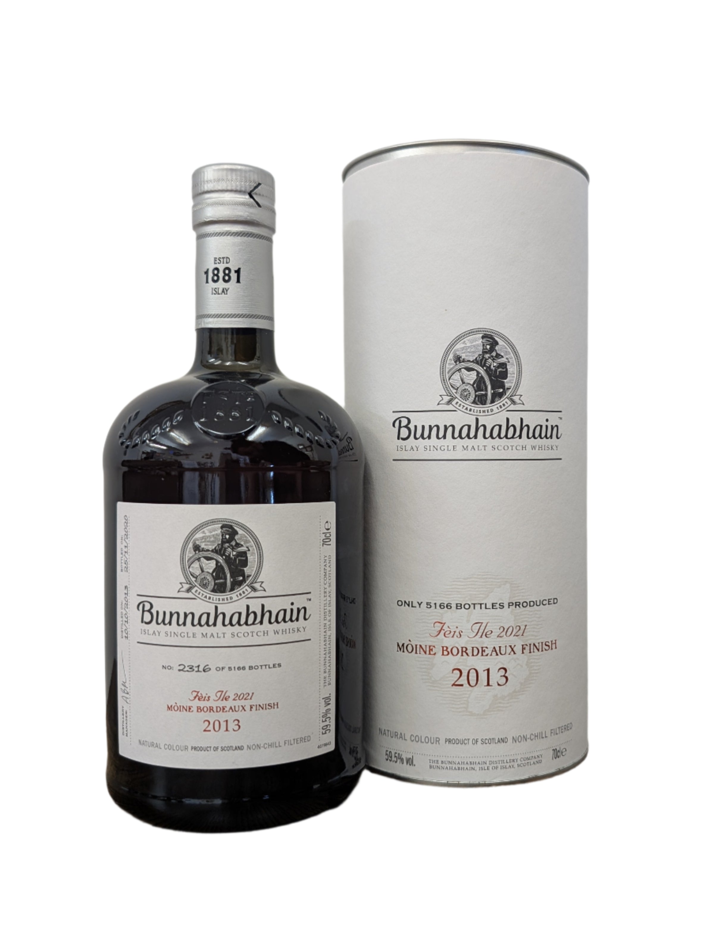 Bunnahabhain Feis Ile 2021 Moine Bordeaux Finish 2013