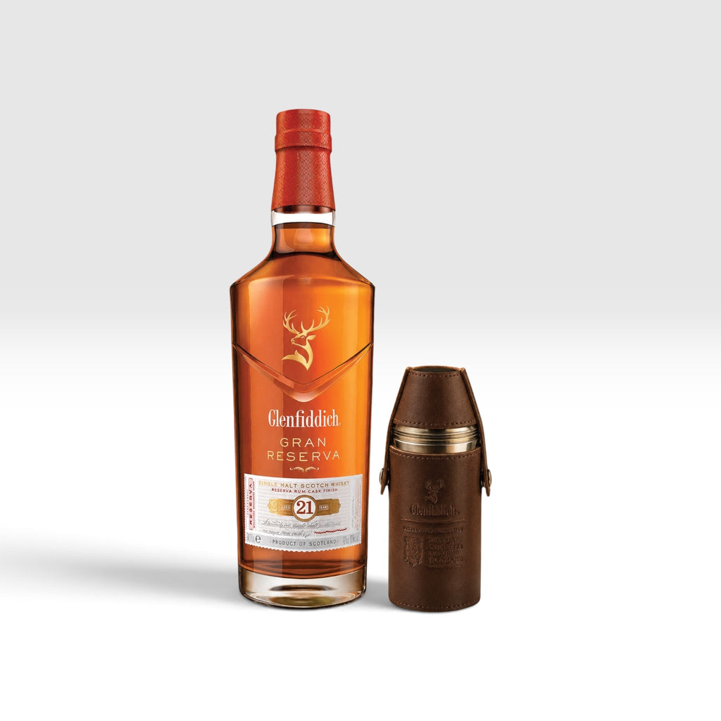 Glenfiddich Gran Reserva 21 Year Old | Rum Cask Finish | 40% | 70cl | Includes Free Leather Hipflask