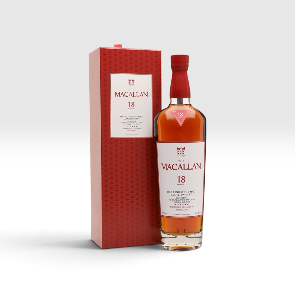 The Macallan 18 Year Old Sherry Oak 2026 Release | 43% | 70cl | Speyside Single Malt