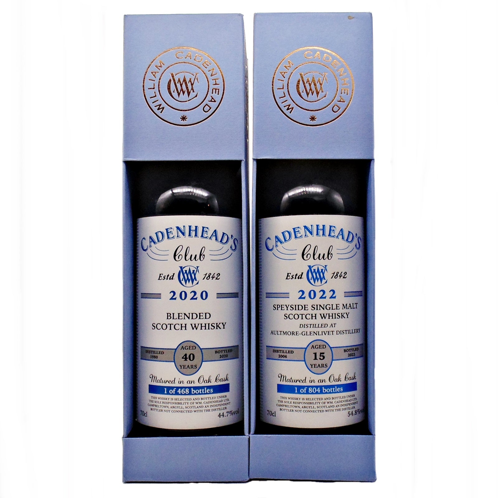 Cadenhead Club 2020 & 2022 Bottlings Set