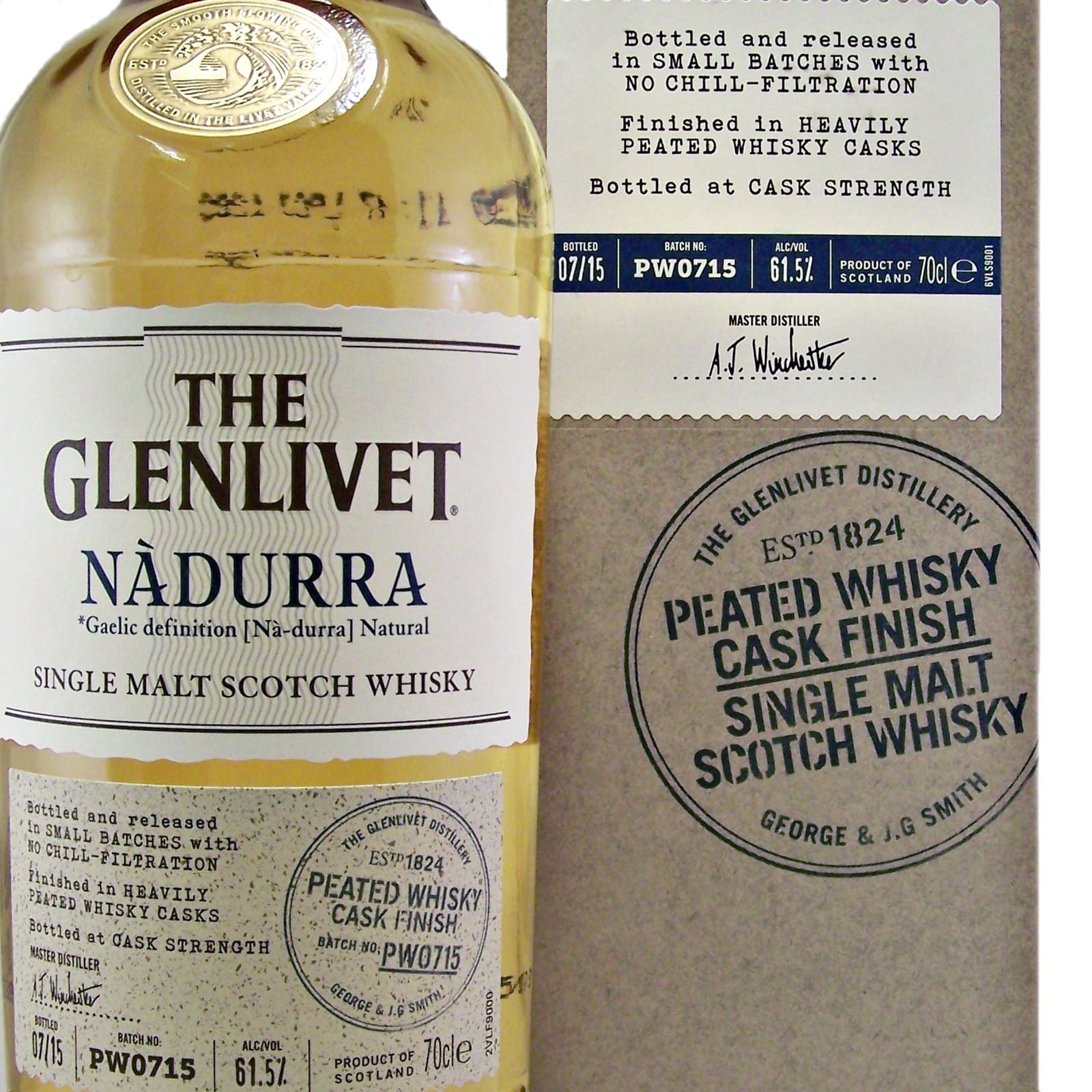 Glenlivet 16 Year Old Nadurra Peated Cask #PW0715