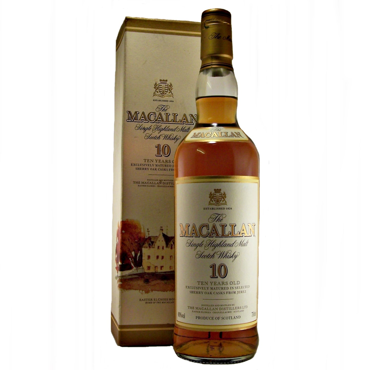 Macallan 10 year old exclusively matured in Sherry Oak Casks
