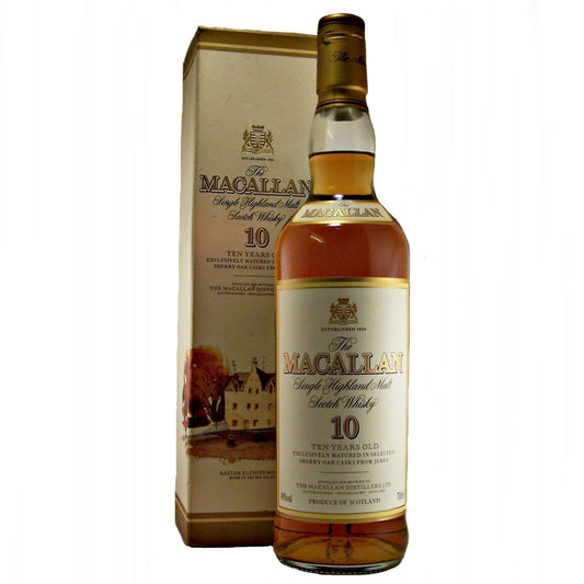Macallan 10 year old exclusively matured in Sherry Oak Casks