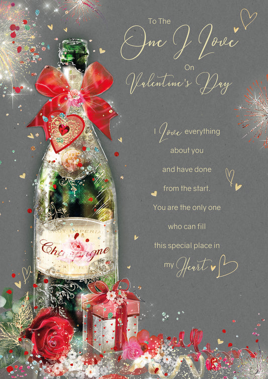 One I Love Wines Valentine's Day Card