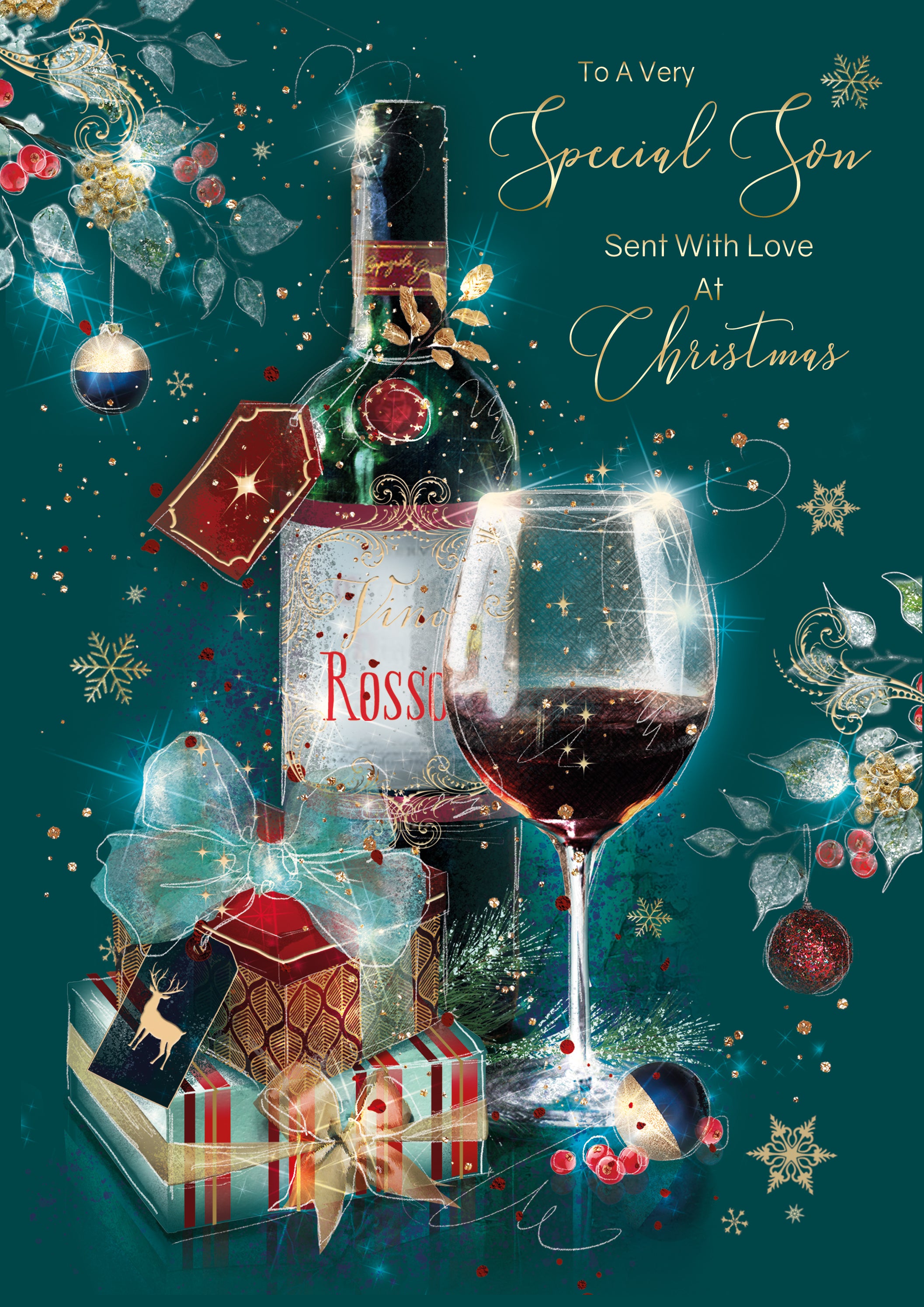 Sons Wine Christmas Card