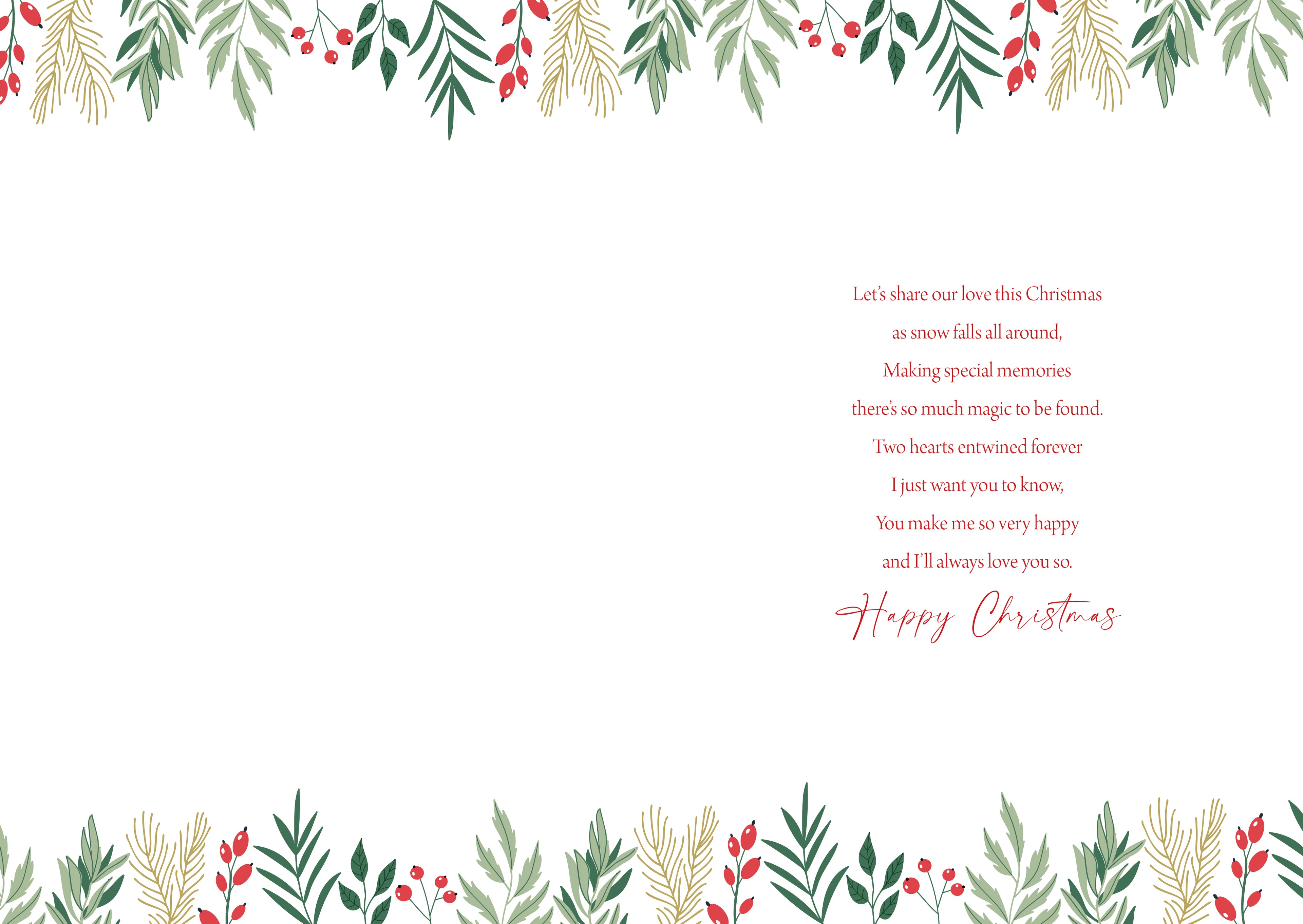 Girl Flower Christmas Card