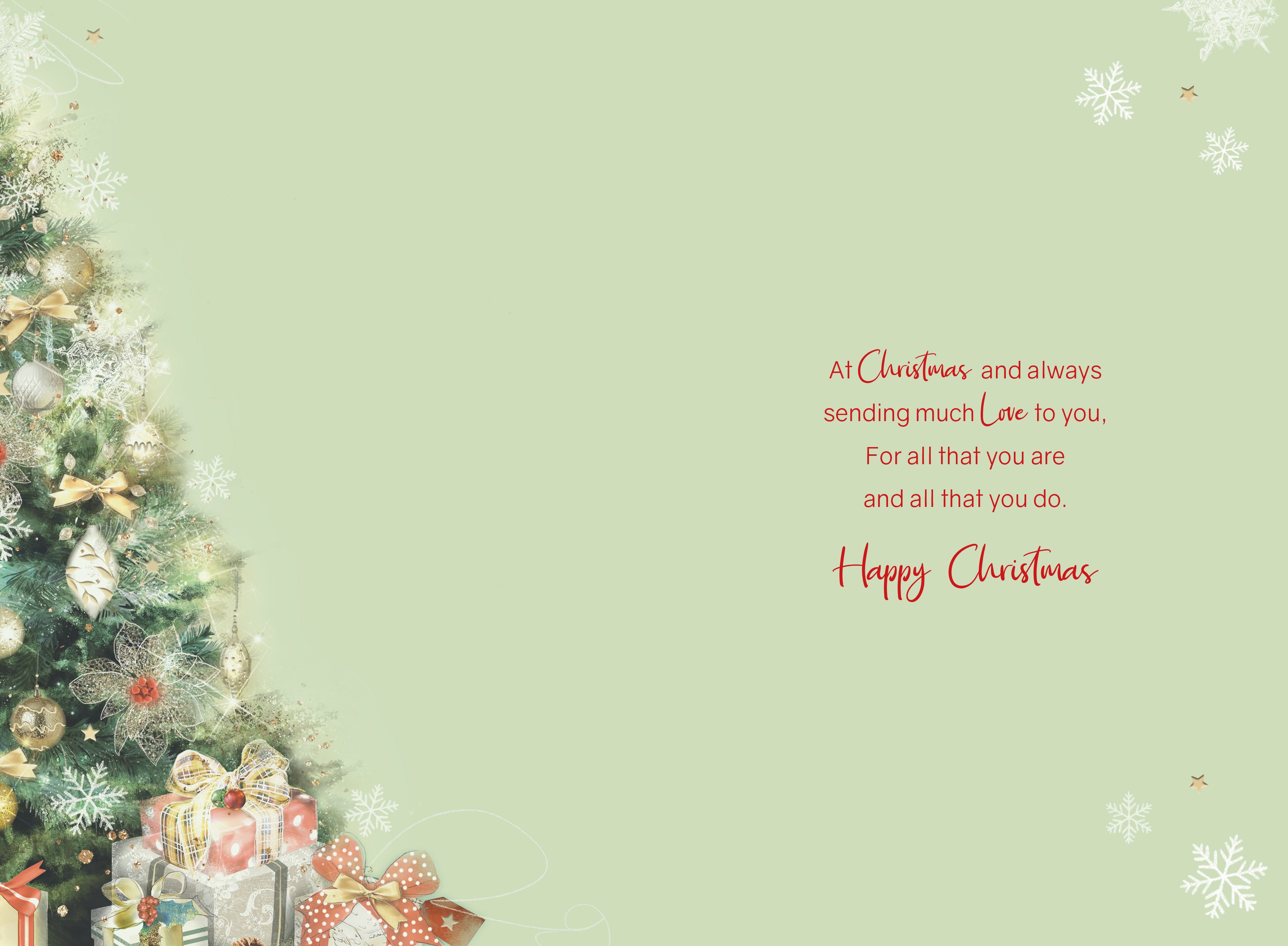 Boy Friends Green Christmas Card