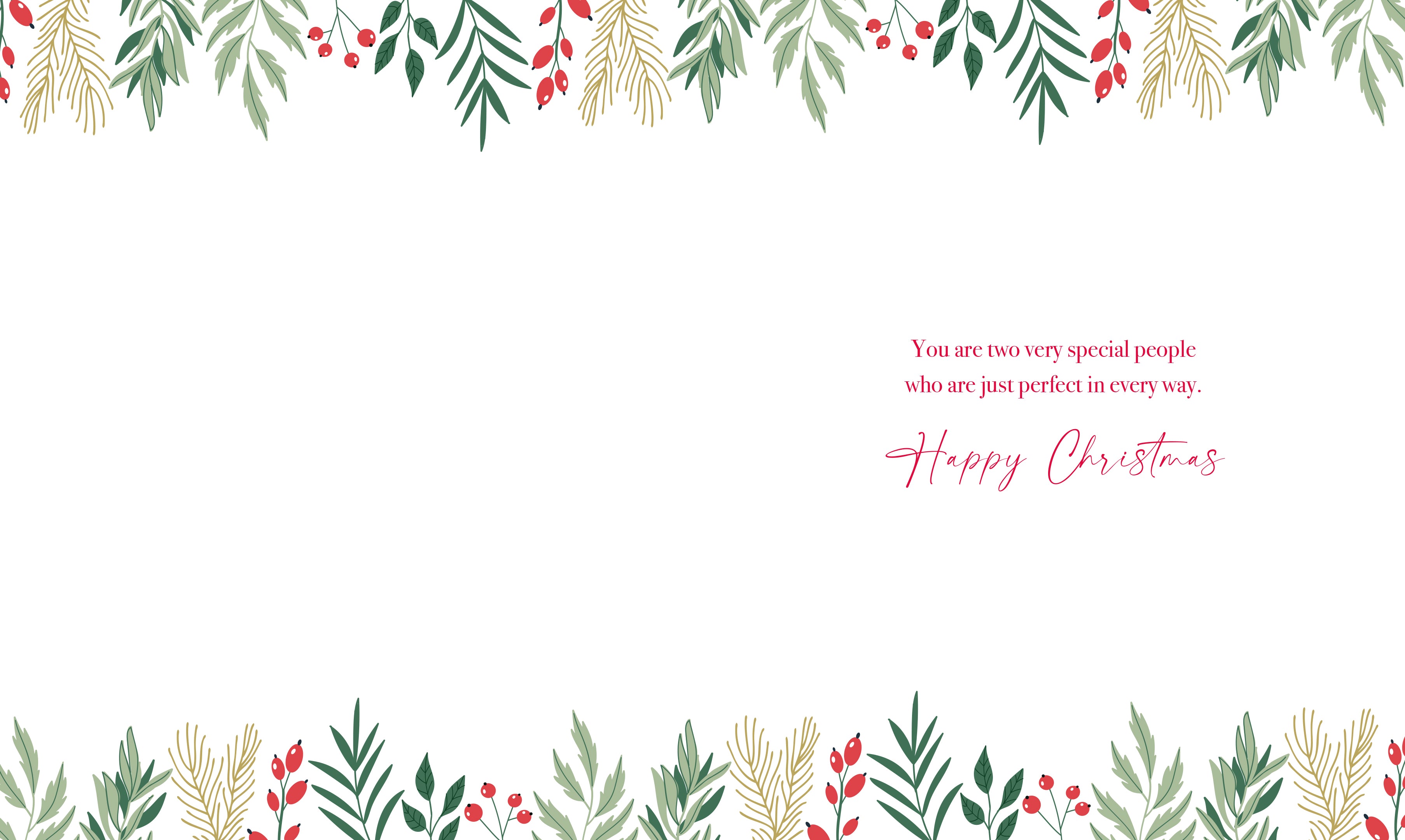 Sister & Brother-in-Law Flower Christmas Card