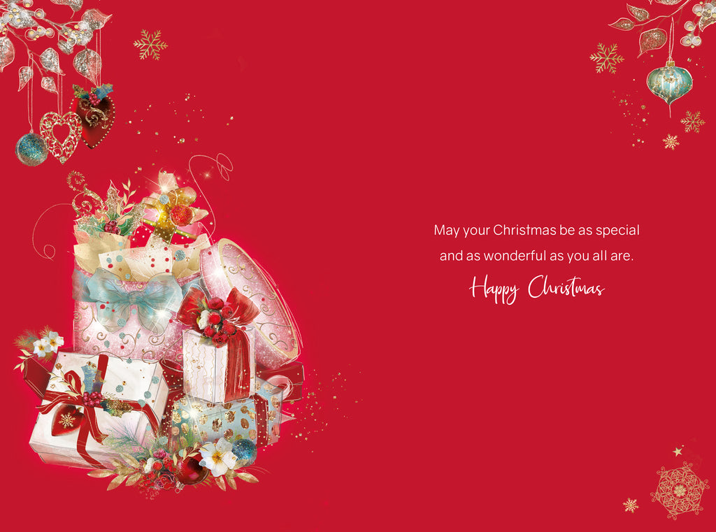 Sister & Brother-in-Law Red Christmas Card