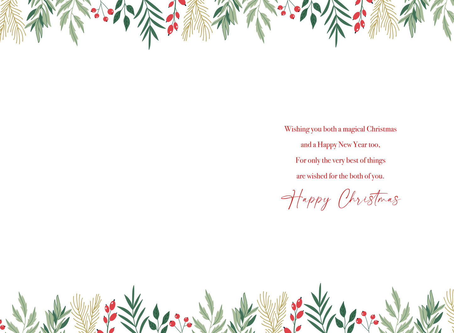 Couple Flower Christmas Card