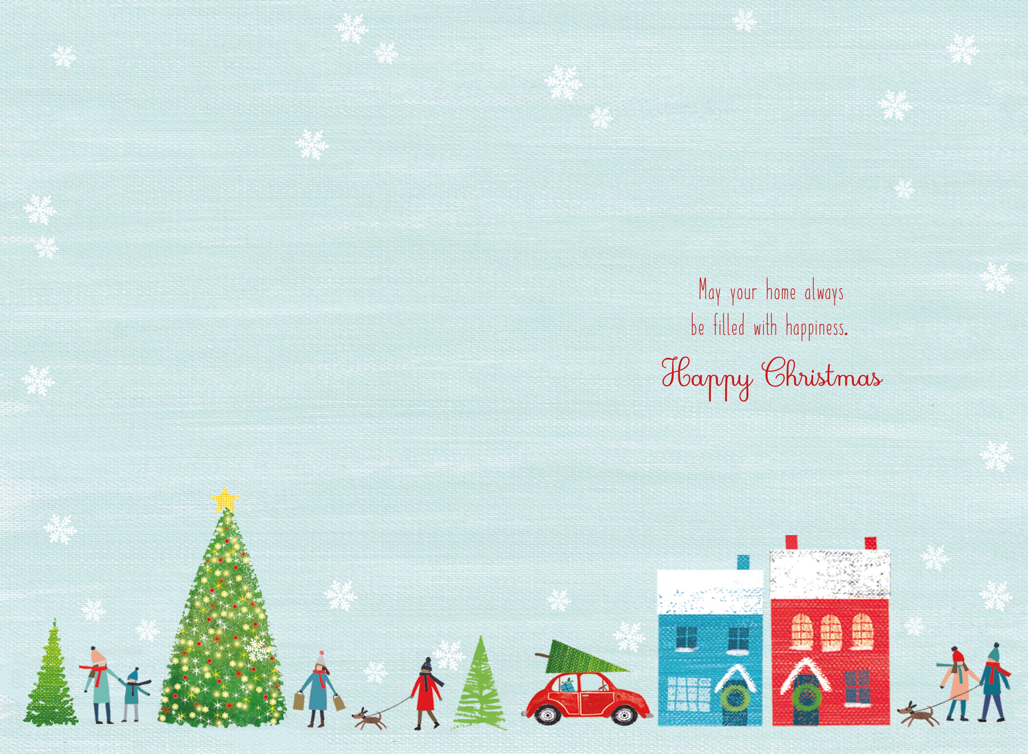 Cyan Christmas Card