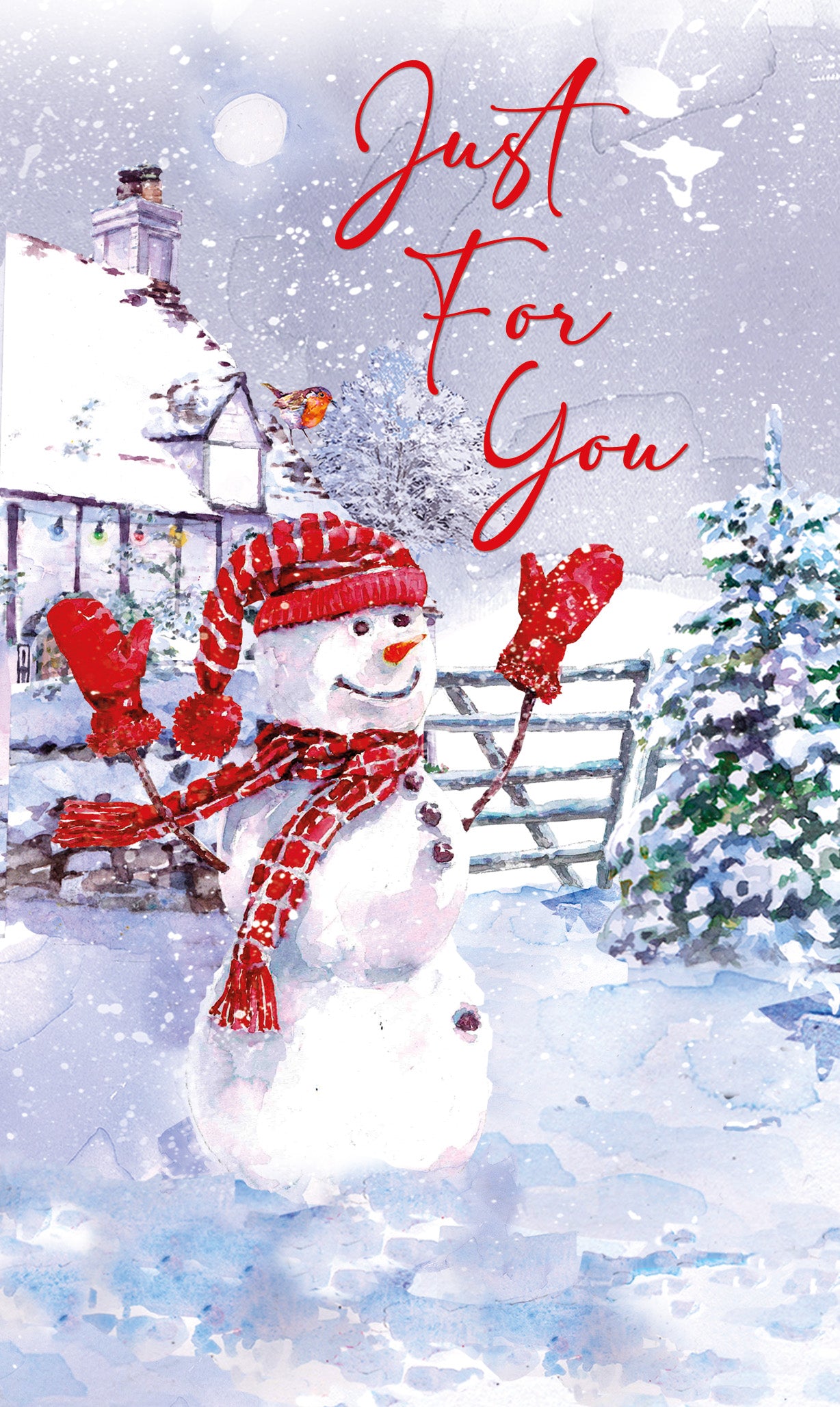 Boys Snowman Christmas Card