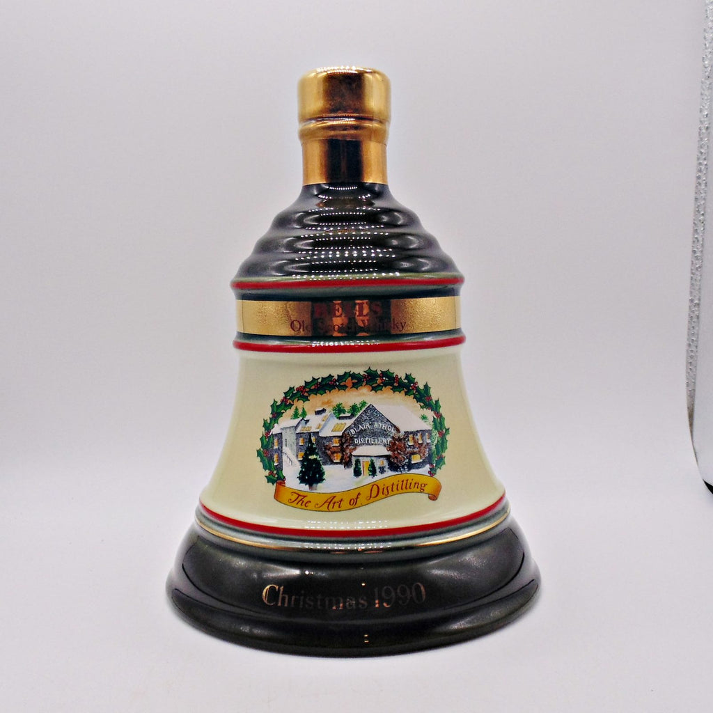 Bell's Christmas 1990 Porcelain Decanter