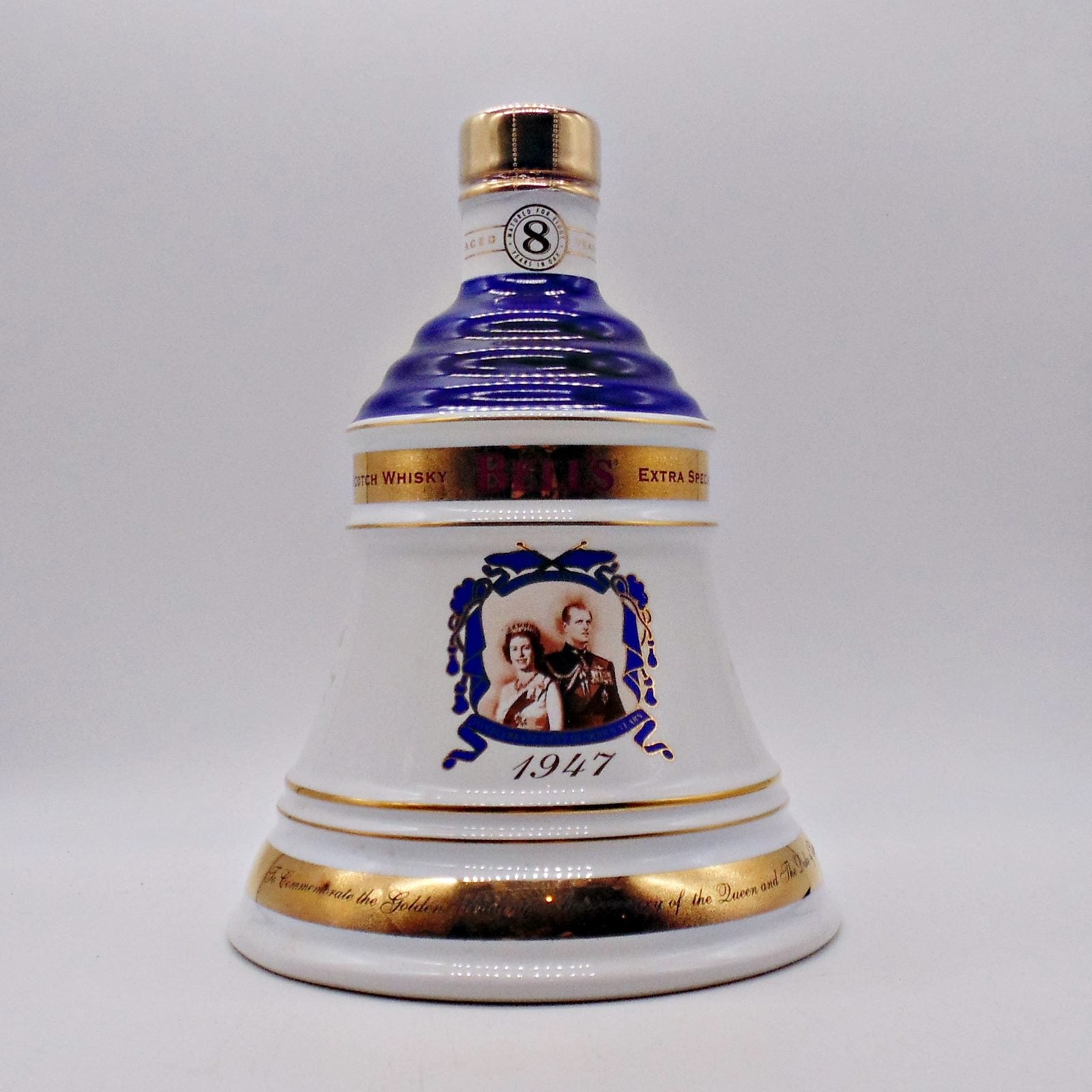 Bell's Royal Decanter 1997 To Commemorate Golden Wedding Anniversary Of Queen Elizabeth & Duke Of Edinburgh