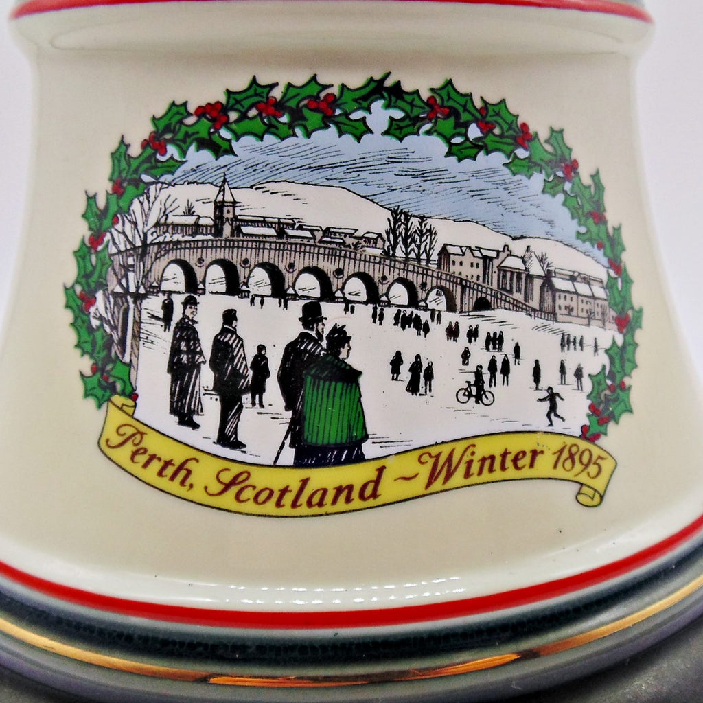 Bell's Christmas 1989 Porcelain Decanter