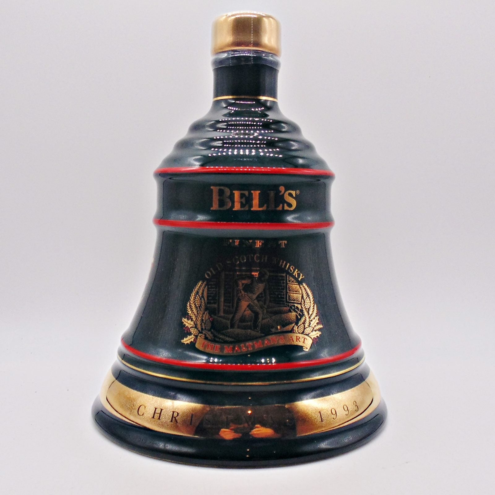 Bell's Christmas 1993 Porcelain Decanter