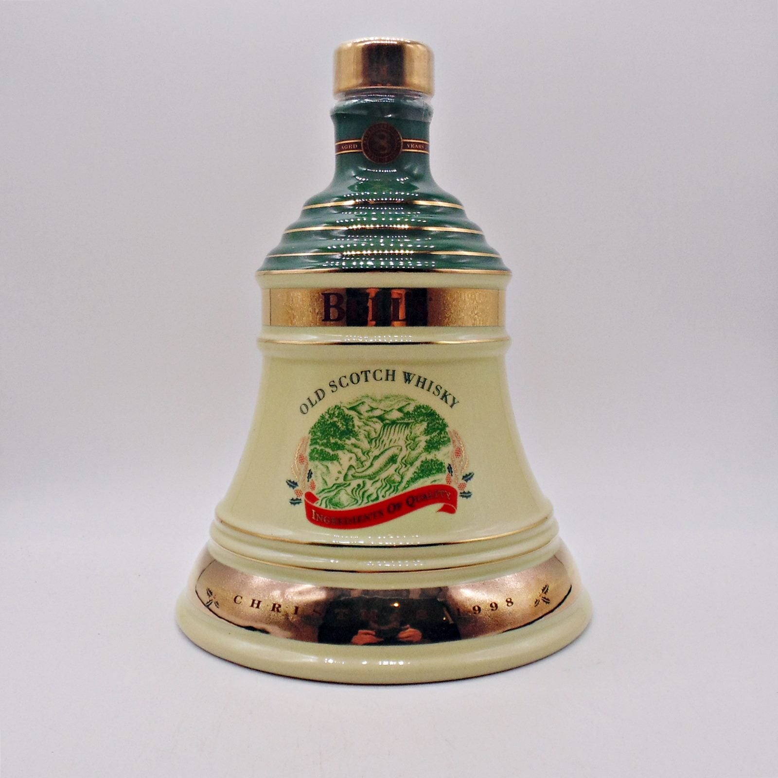 Bell's Christmas 1998 Porcelain Decanter