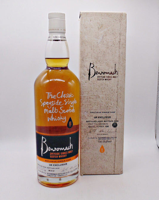 Benromach Single Cask 2009 9 Year Old First Fill Bourbon
