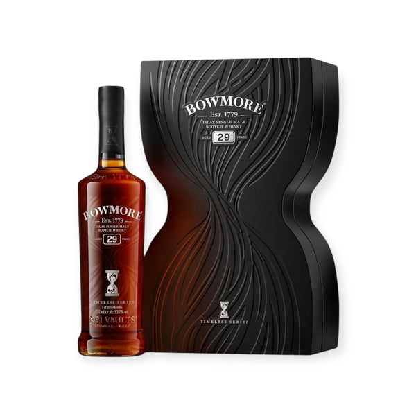 Bowmore 29 Year Old Timeless 2.0 single malt Scotch whisky bottle, 53.7% ABV